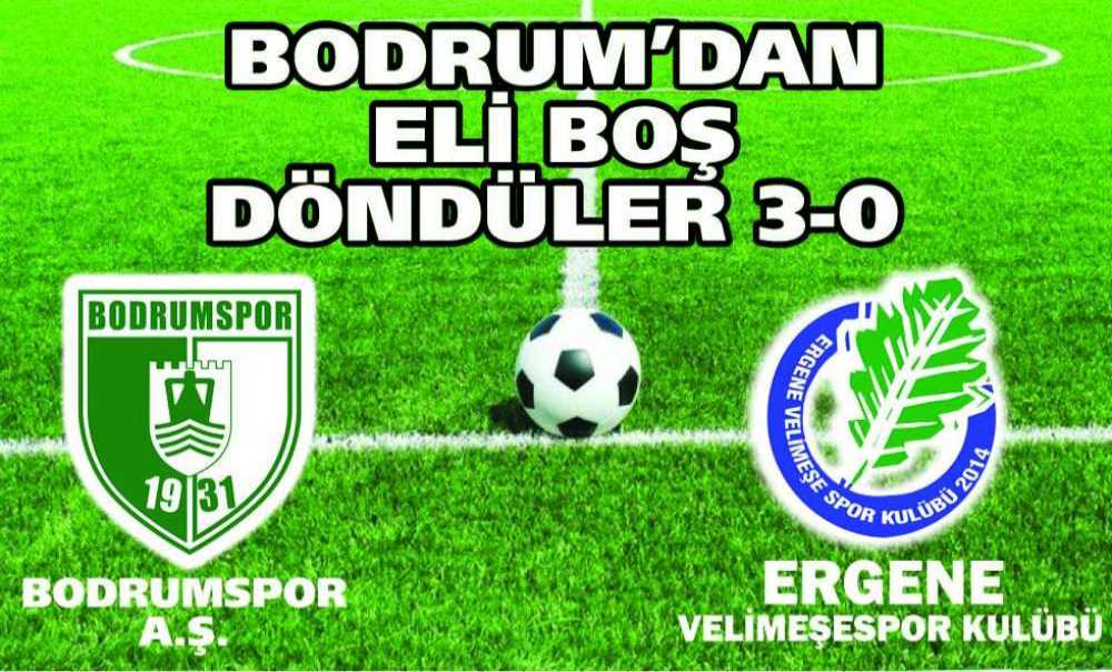 Bodrum'dan Eli Boş Döndüler 3-0