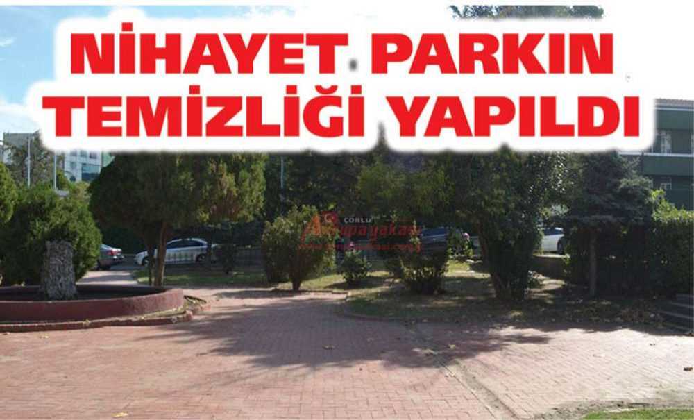 Nihayet Parkın Temizliği Yapıldı