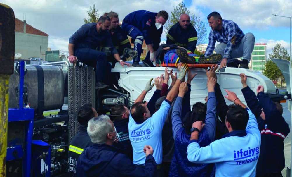 Tanker Devrildi, 1 Yaralı