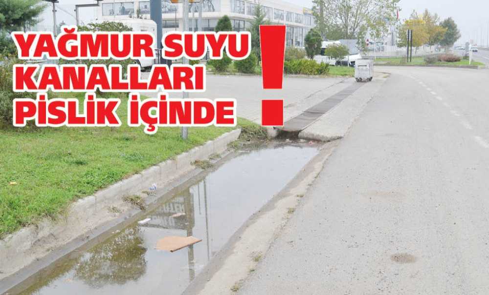 Yağmur Suyu Kanalları Pislik İçinde!