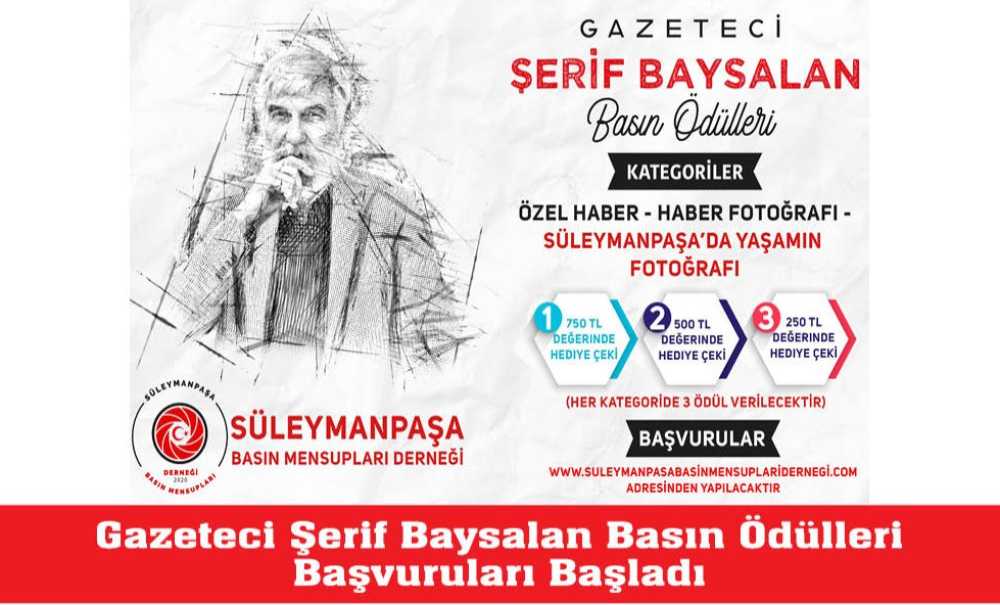 Gazeteci Şerif Baysalan Basın Ödülleri Başvuruları Başladı