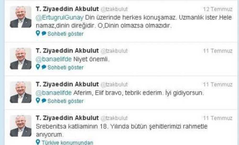 Eski Bakan Günay Ile Milletvekili Akbulut Arasında Tweet Polemiği