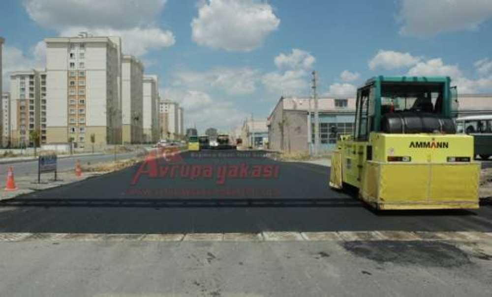 Yeni Sanayi Sitesinde Asfaltlama Çalışmaları Sürüyor