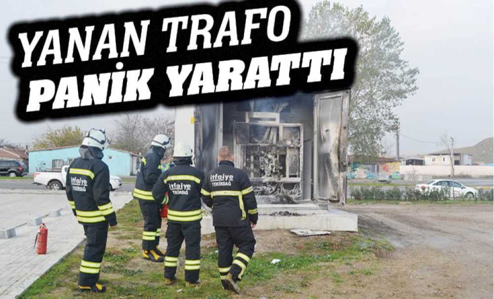 Yanan Trafo Panik Yarattı