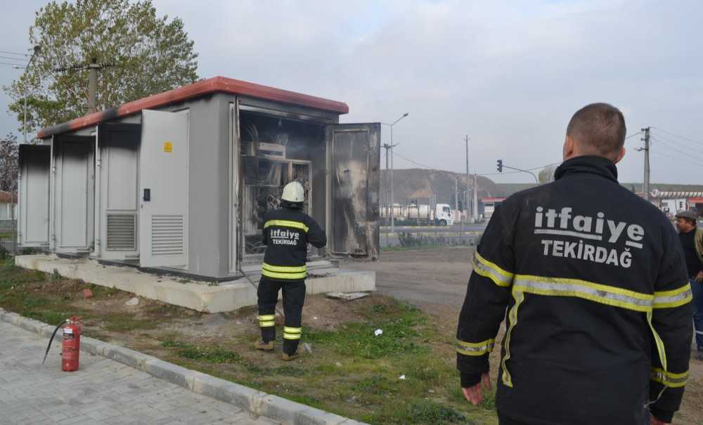Yanan Trafo Panik Yarattı