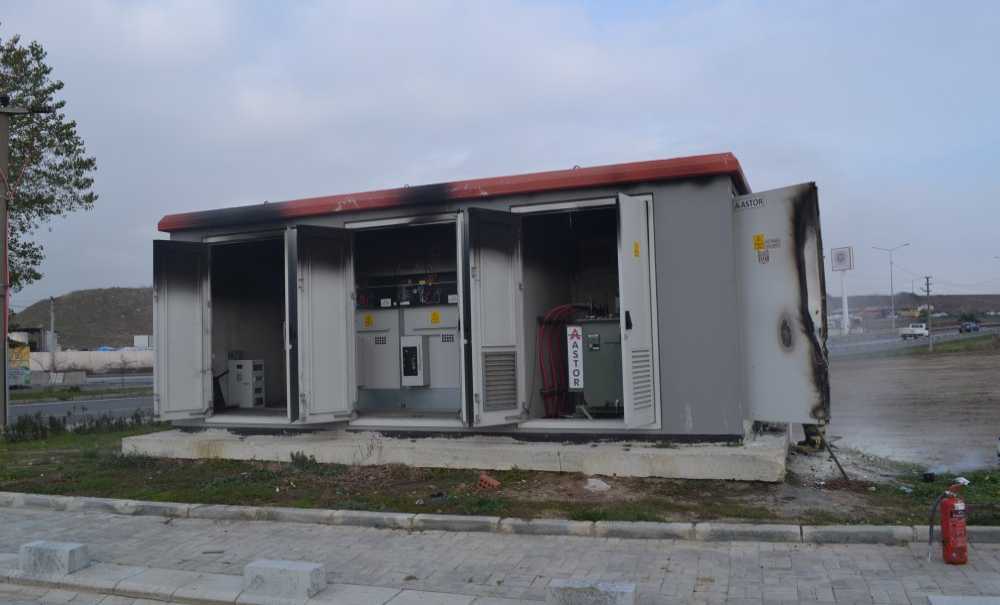 Yanan Trafo Panik Yarattı
