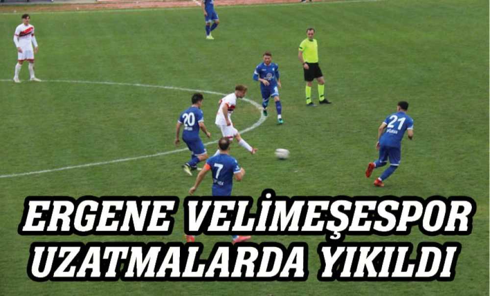 Türkiye Futbol Federasyonu 2. Lig Kırmızı Grup'ta Mücadele Eden Ergene Velimeşespor Sahasında Konuk Ettiği Turgutluspor'a 1 – 0 Öne Geçmesine Ve Ilk Yarıyı Da Bu Skorla Üstün Tamamlamasına Rağmen Uzatma Dakikalarında Kalesinde Gördüğü Golle 2-1 Yenil