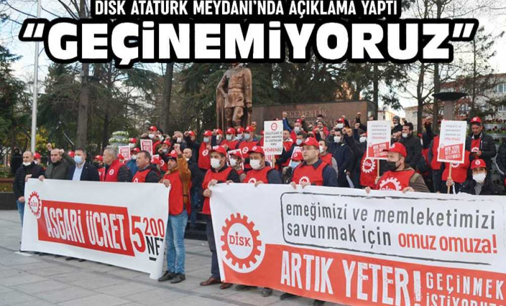 Di̇sk Atatürk Meydanı'nda Açıklama Yaptı “Geçi̇nemi̇yoruz”