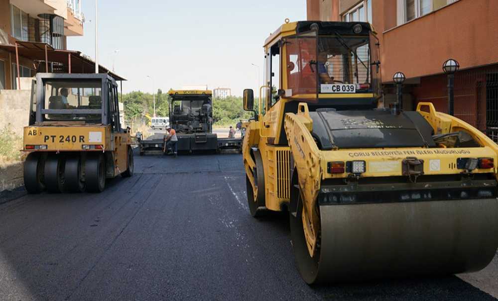 Çorlu'ya 55 Bin Ton Asfalt Serildi
