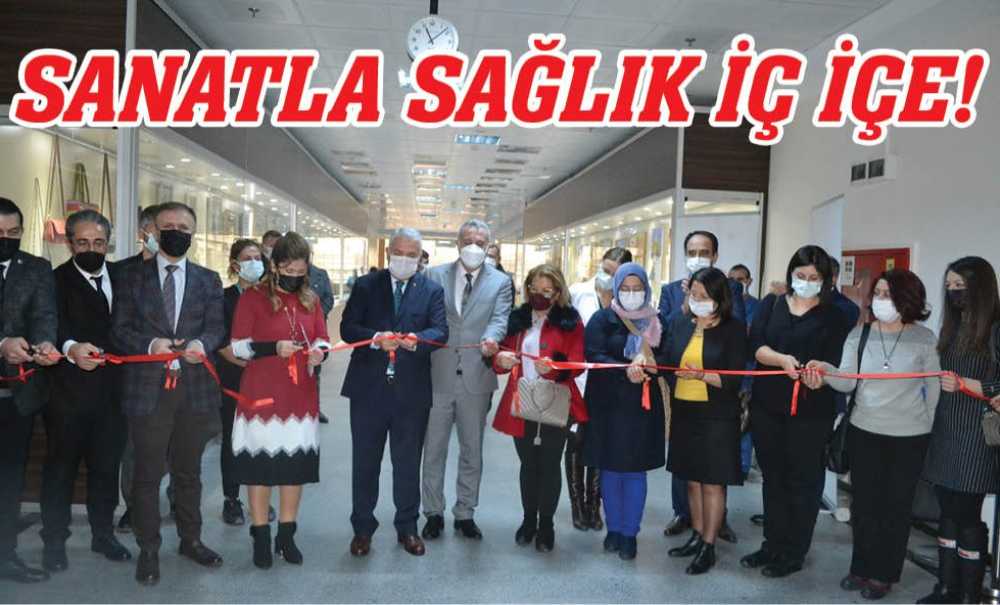 Çorlu Devlet Hastanesine Sanat Sergisi Açıldı