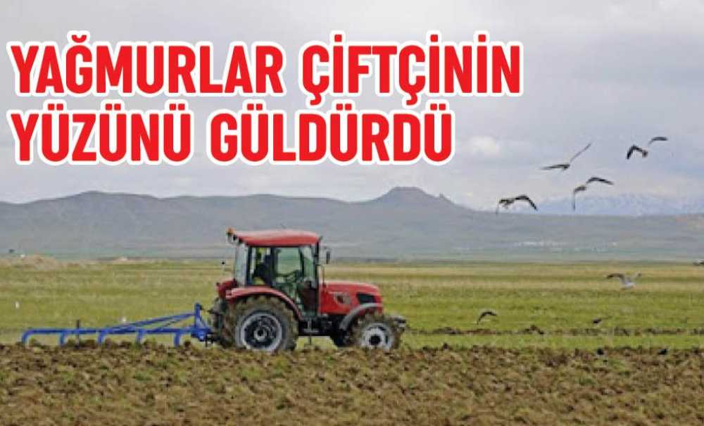 Yağmurlar Çiftçinin Yüzünü Güldürdü