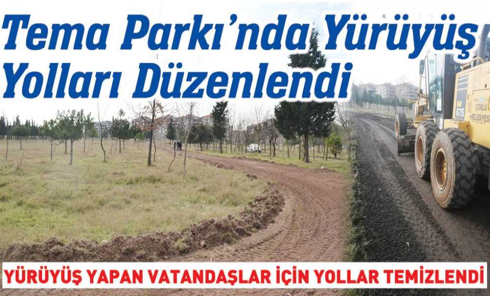 Tema Parkı'nda Yürüyüş Yolları Düzenlendi