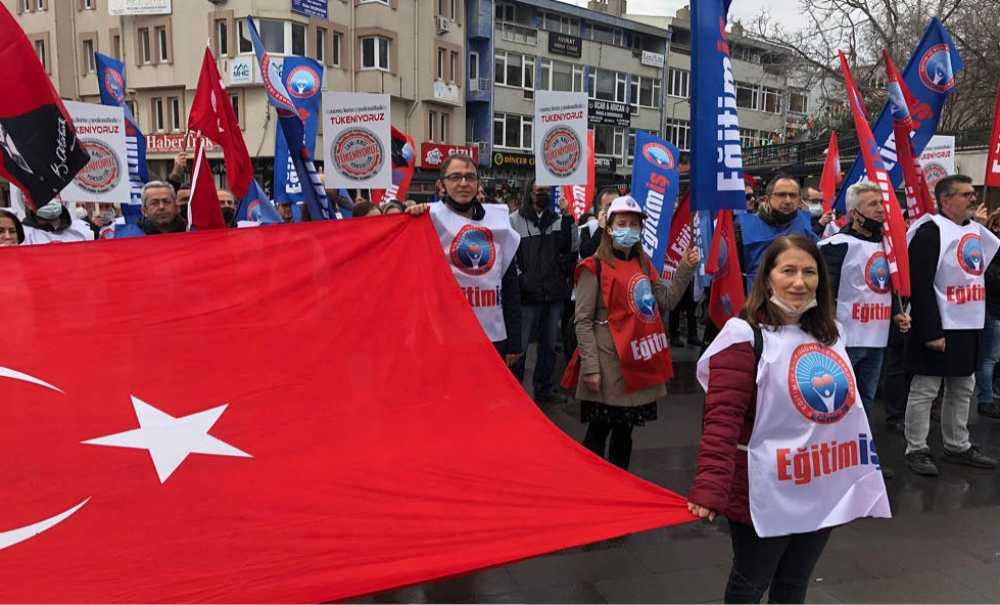 Eğitim İş Sendikası İş Bırakma Eylemi Yaptı