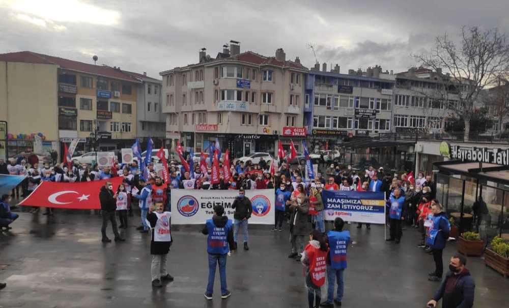 Eğitim İş Sendikası İş Bırakma Eylemi Yaptı