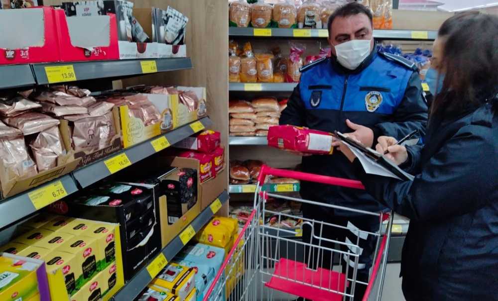 Ergene Zabıtasından Marketlere Denetim