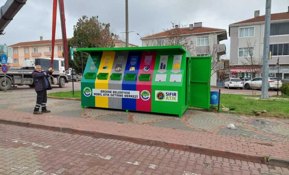 Ergene'de Mobil Atık Getirme Merkezleri Oluşturdu