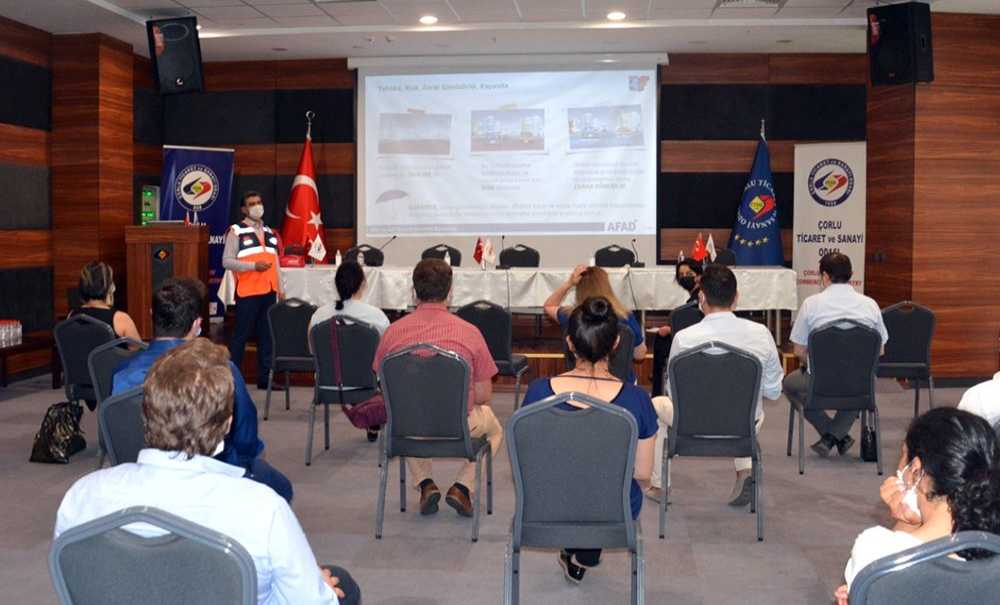 Çorlu'da Afet Bilinci Eğitimi