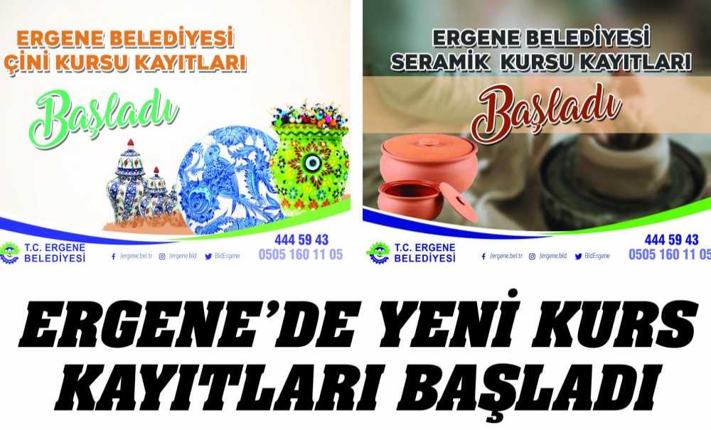 Ergene'de Yeni Kurs Kayıtları Başladı