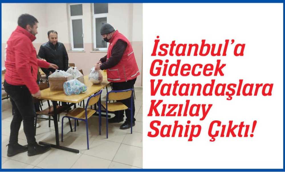 İstanbul'a Gidecek Vatandaşlara Kızılay Sahip Çıktı!