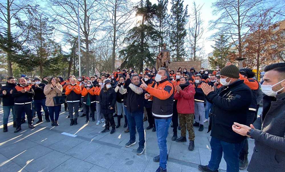 Trendyol İşçileri Çorlu'da Eylem Yaptı