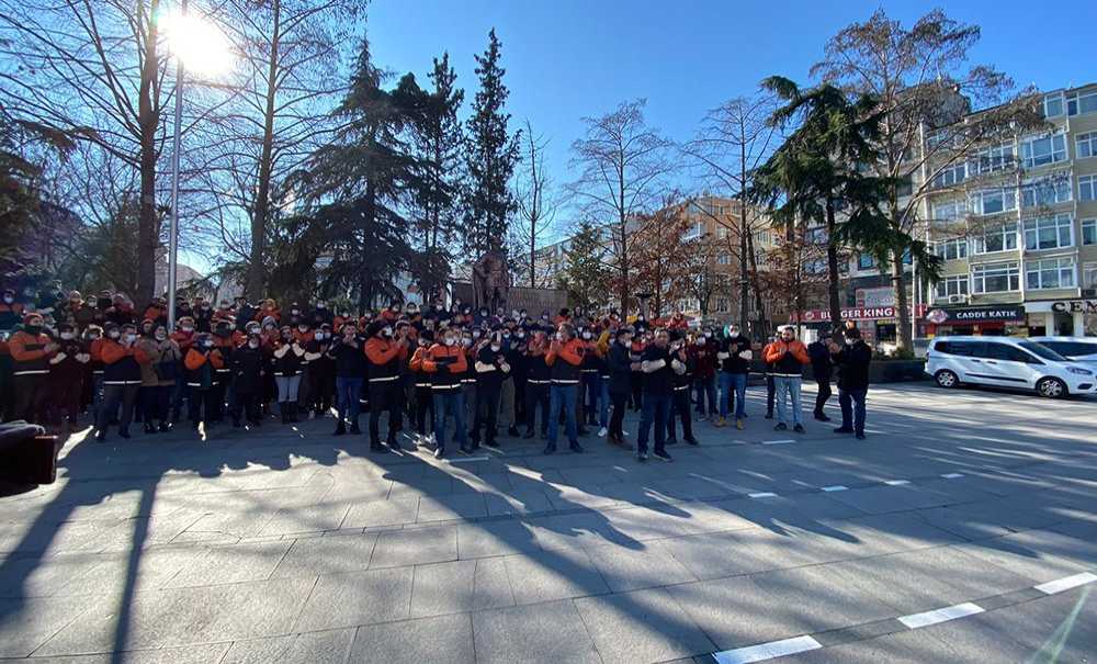 Trendyol İşçileri Çorlu'da Eylem Yaptı