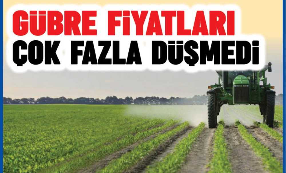 Gübre Fiyatları Çok Fazla Düşmedi