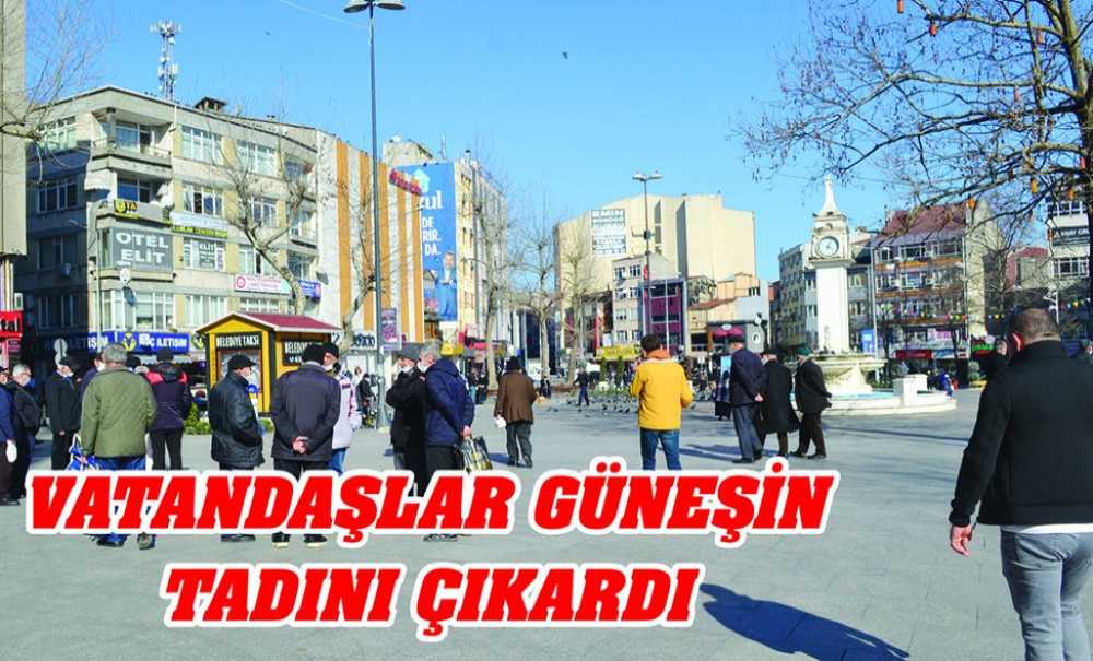Vatandaşlar Güneşin Tadını Çıkardı