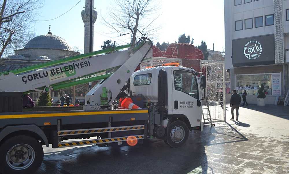 Çorlu Belediyesi'nden 14 Şubat Hazırlığı