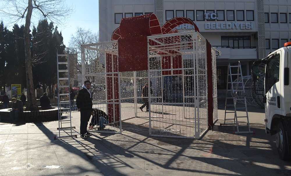 Çorlu Belediyesi'nden 14 Şubat Hazırlığı