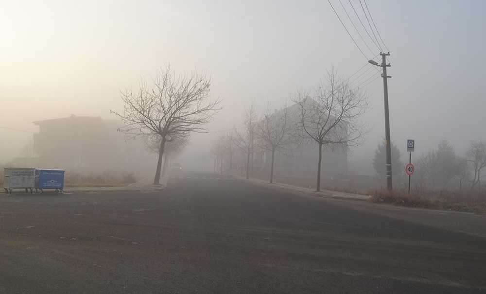Çorlu'da Sis Etkili Oldu