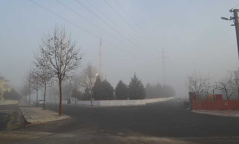 Çorlu'da Sis Etkili Oldu