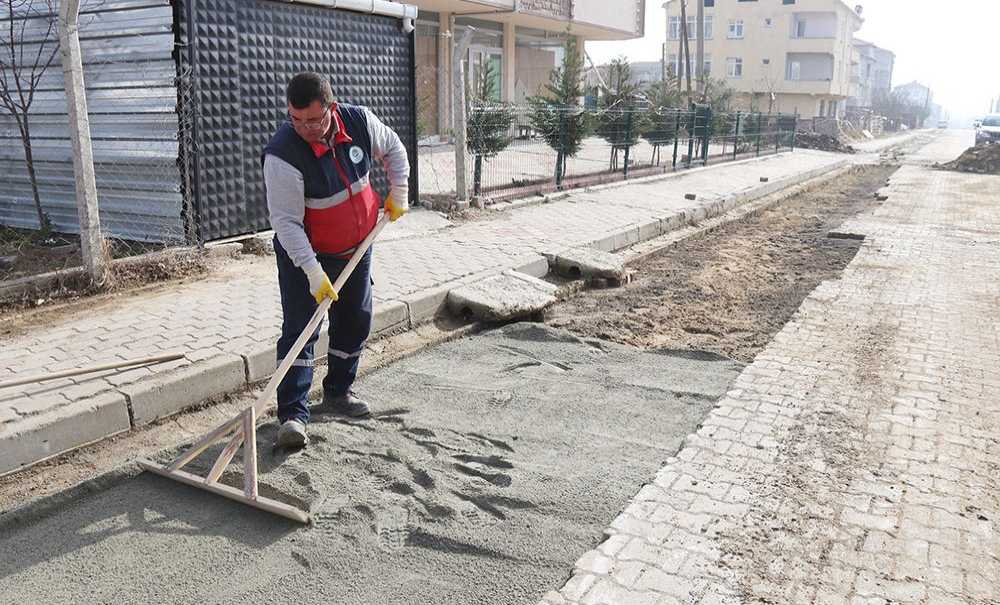 Ergene'de Yol Çalışmaları Devam Ediyor