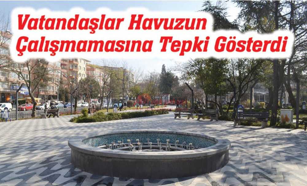 Vatandaşlar Havuzun Çalışmamasına Tepki Gösterdi