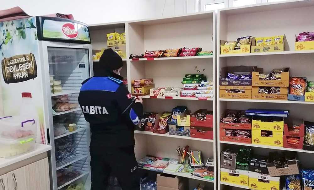 Zabıta Okul Kantinlerini Denetliyor