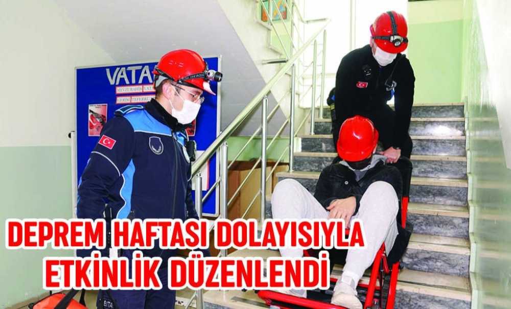 Deprem Haftası Dolayısıyla Etkinlik Düzenlendi