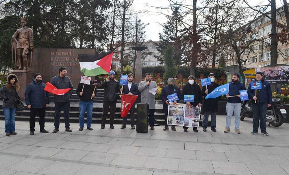 Saadet Partisi İsrail Cumhurbaşkanı Herzog'u Protesto Etti