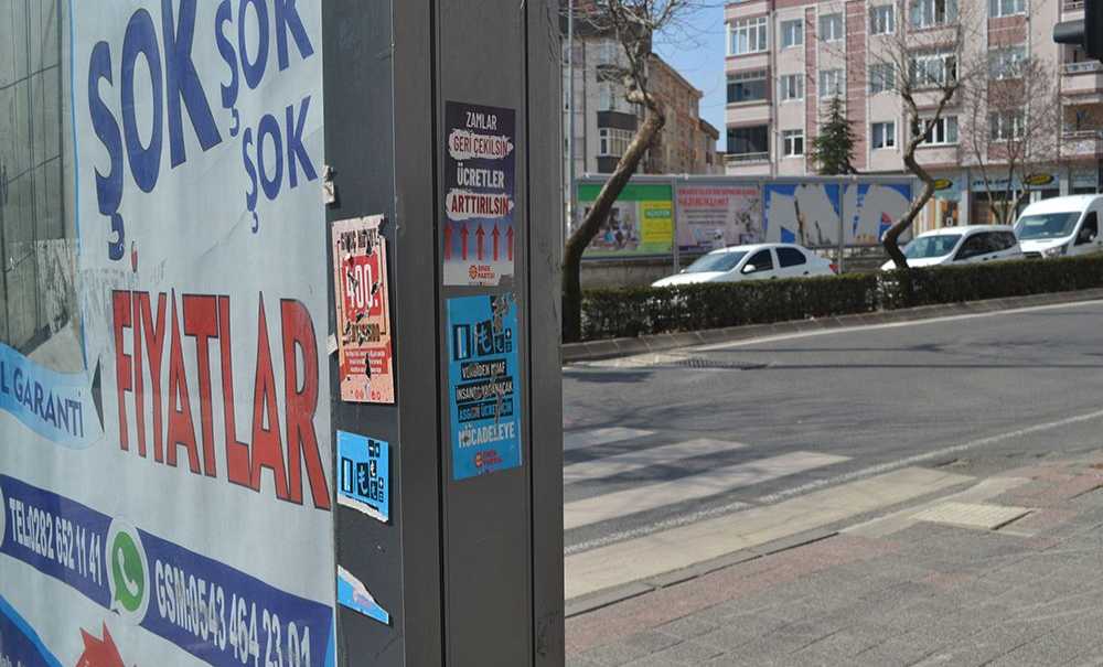 Yapıştırılan İlanlar Görüntü Kirliliğine Neden Oluyor