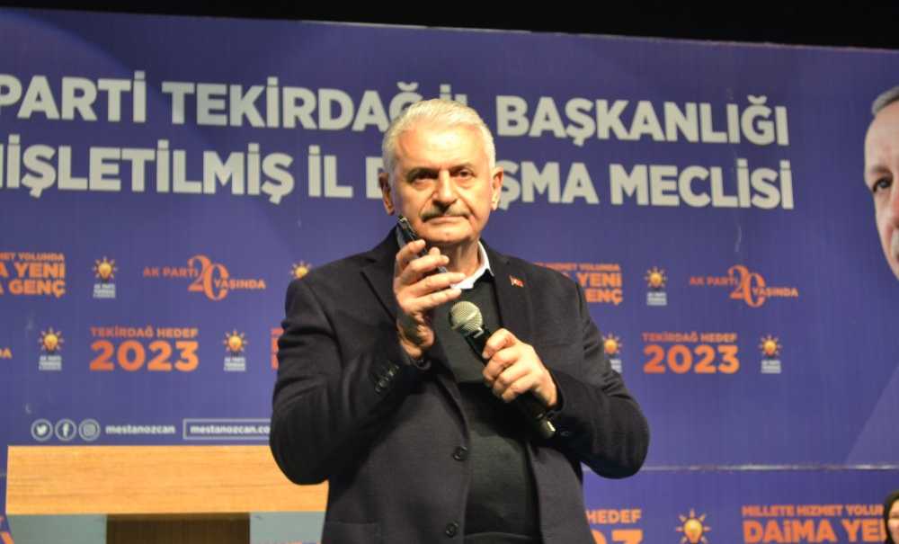 Binali Yıldırım Çorlu'da Coşkuyla Karşılandı
