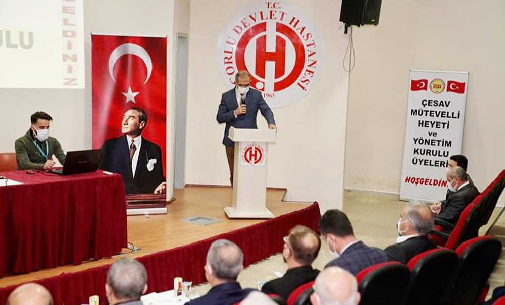 Çorlu Eğitim Ve Sağlık Vakfı Toplantı Yaptı