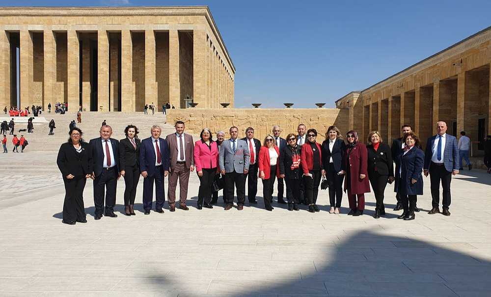 Çorlulu Muhtarlar Anıtkabir'de