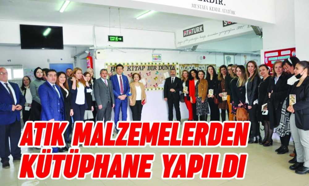Atık Malzemelerden Kütüphane Yapıldı