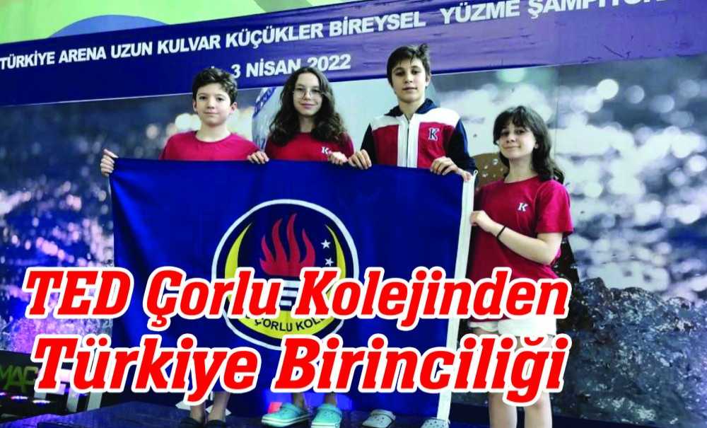 Ted Çorlu Kolejinden Türkiye Birinciliği