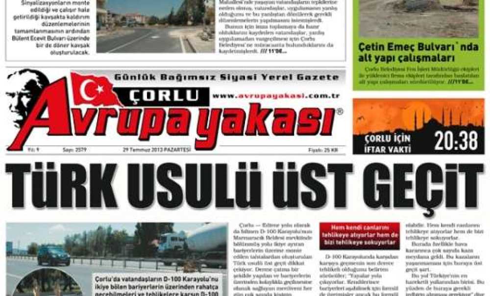 Türk Yapımı Üstgeçit Kaldırıldı