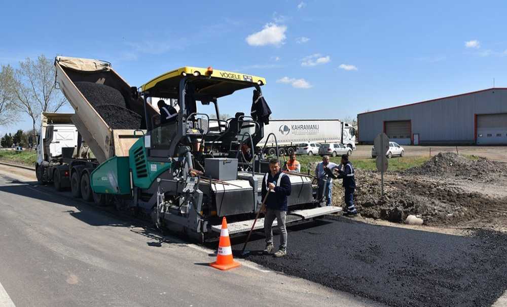 Büyükşehir Çorlu'ya 800 Ton Asfalt Serdi