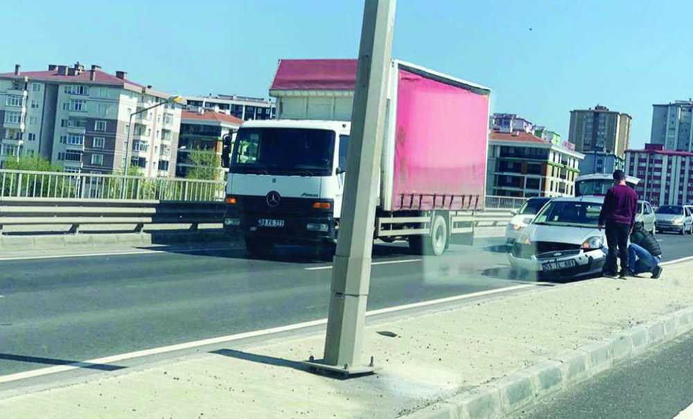 Çorlu Çevre Yolu'nda Zincirleme Kaza