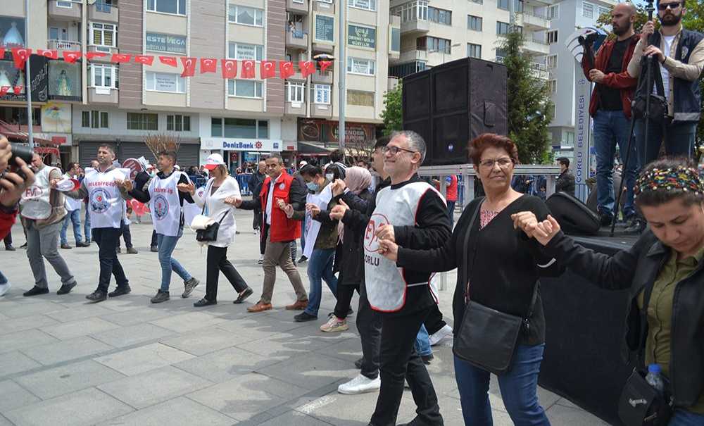 Çorlu'da 1 Mayıs Coşkusu Yaşandı