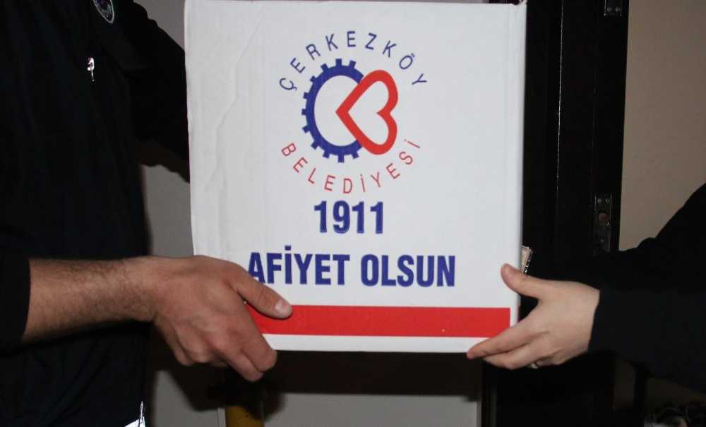 Çerkezköy Belediyesi'nden 9 Bin Aileye Gıda Yardımı