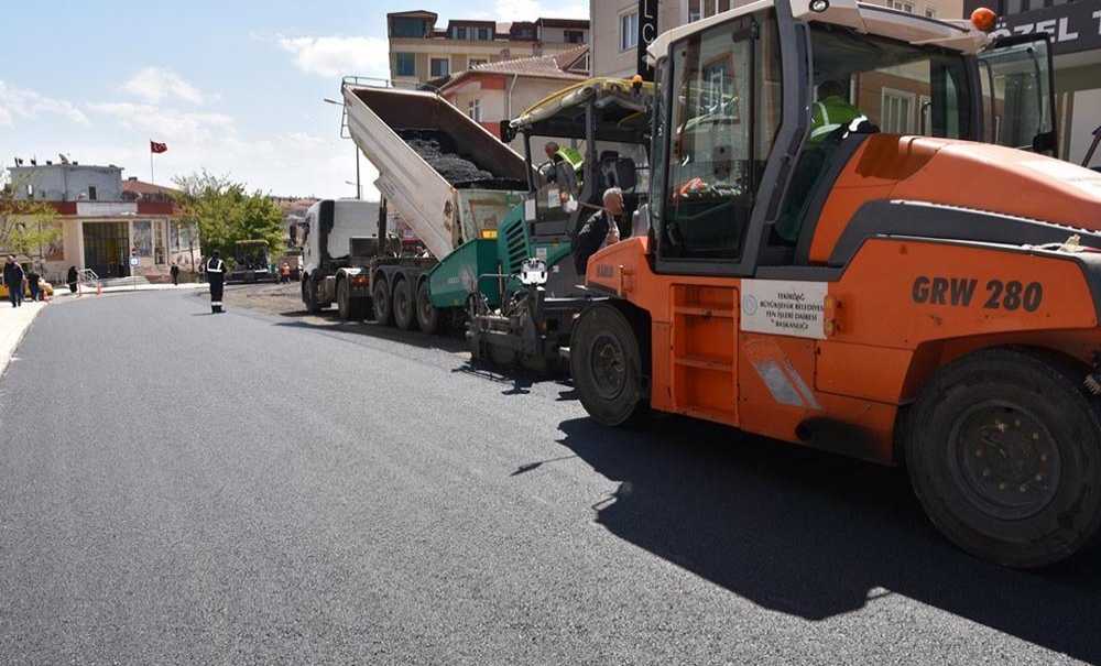 Büyükşehir'den Çerkezköy'e 800 Ton Sıcak Asfalt