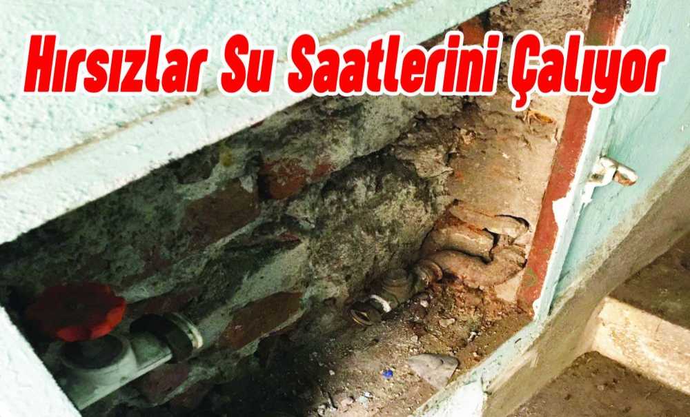 Hırsızlar Su Saatlerini Çalıyor