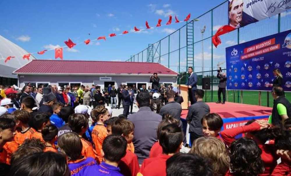 Çorlu Bir Spor Tesisi Daha Kazandı